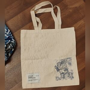 D.R.S.M. Domrebel Art Applique Canvas Tote Bag OS